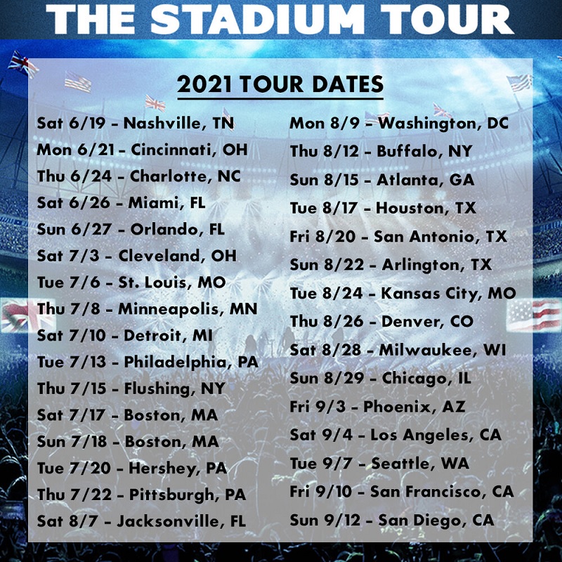 The Stadium Tour Dates 2021